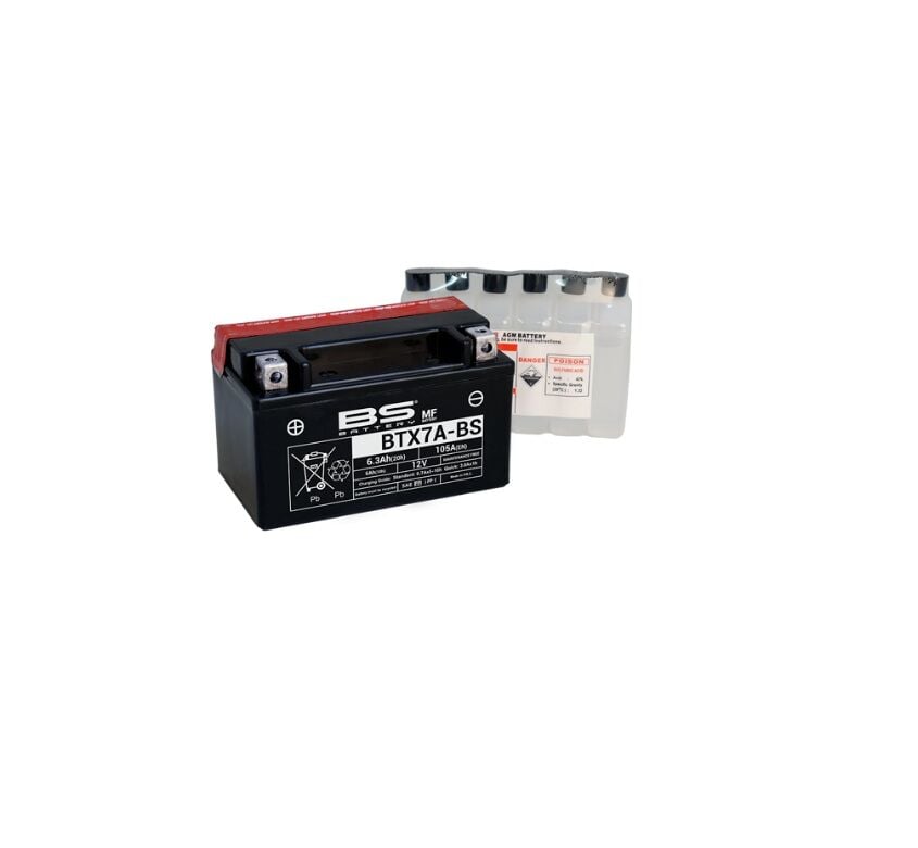 RKS VRS 125 BTX7A-BS Akü