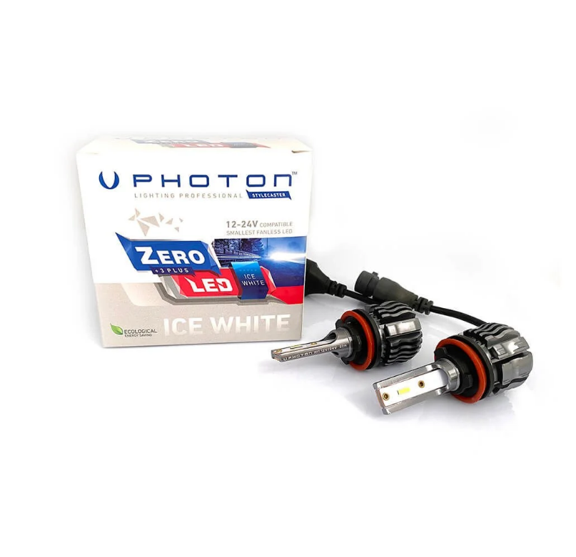 Photon Zero H8/H9/H11/H16 +3 Plus Fansız Led Far Ampülü 12V-24V (Ice White)