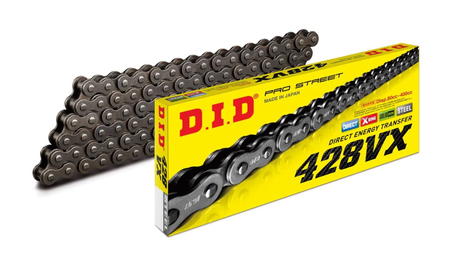 Mondial Drift 125 L DID Çelik X-RİNG Zincir - 128 Bakla