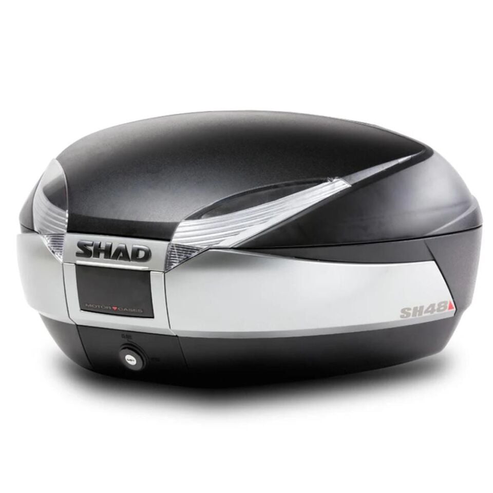 SHAD SH48 Motosiklet Arka Çanta Titanium Topcase 48 Litre D0B48400