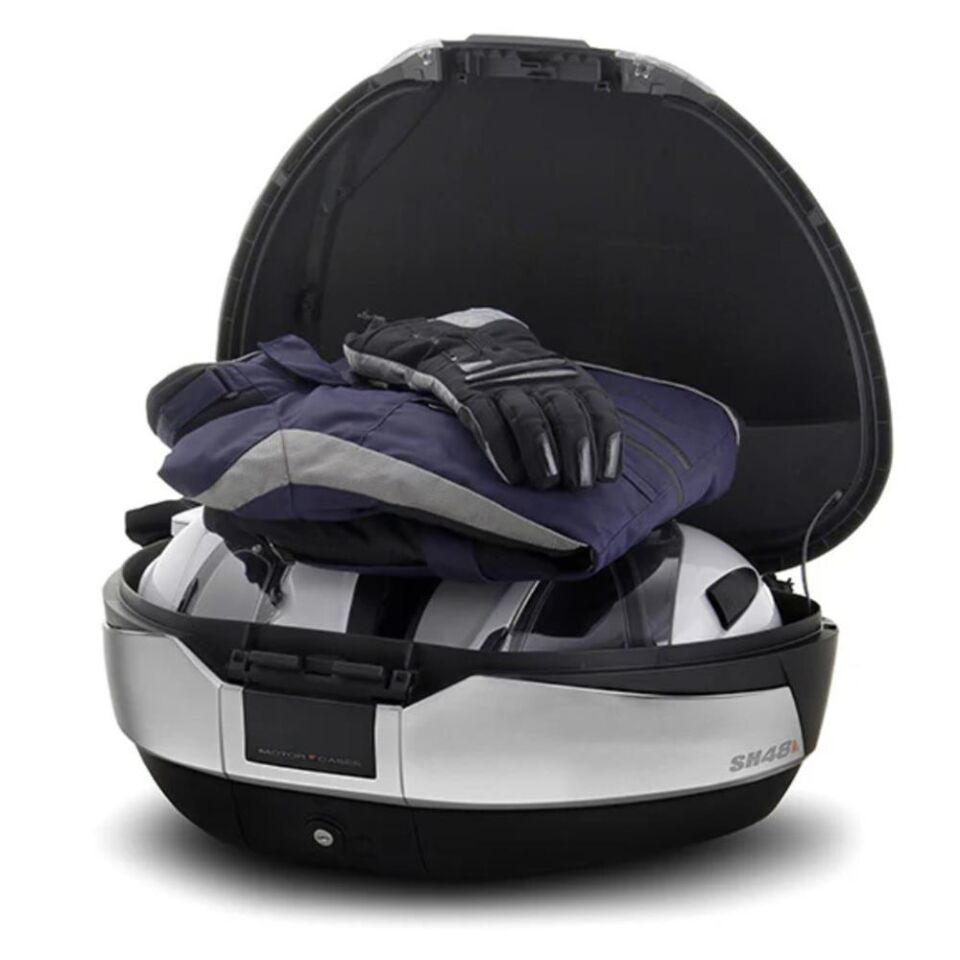 SHAD SH48 Motosiklet Arka Çanta Titanium Topcase 48 Litre D0B48400