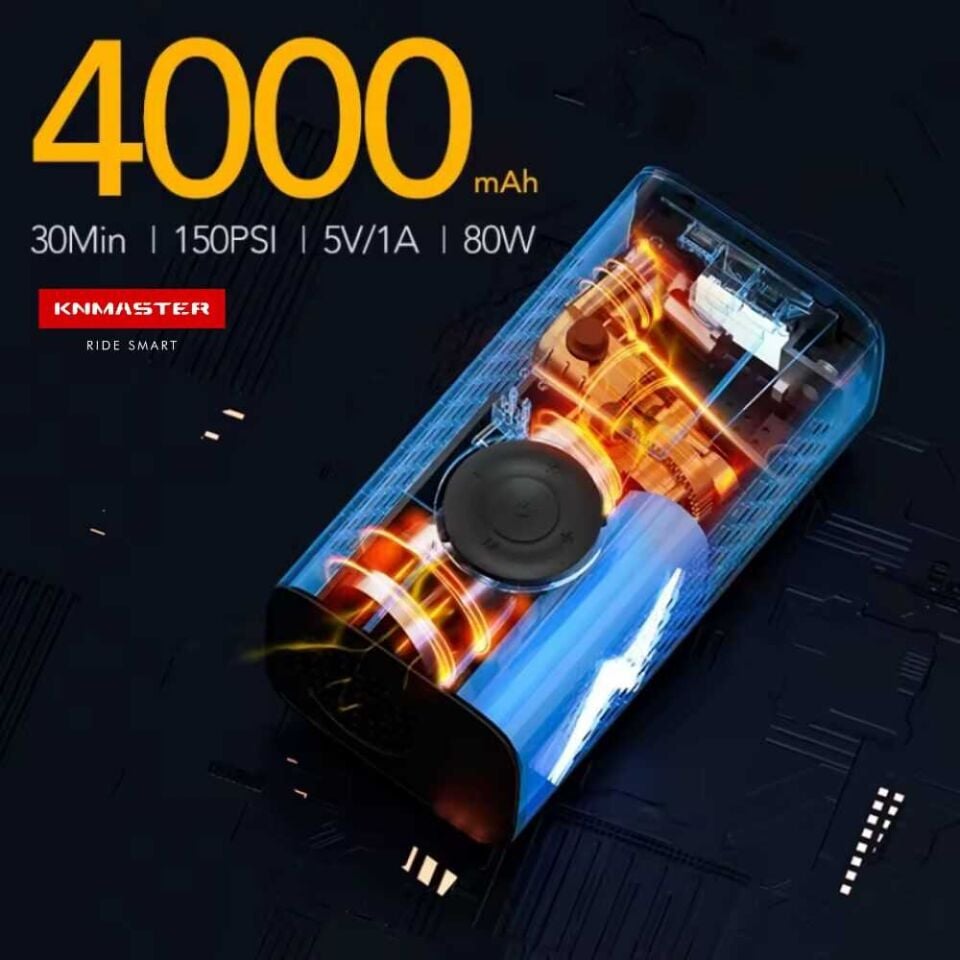 Knmaster LP 200 – 150 PSI Dijital Göstergeli Şarjlı Hava Pompası