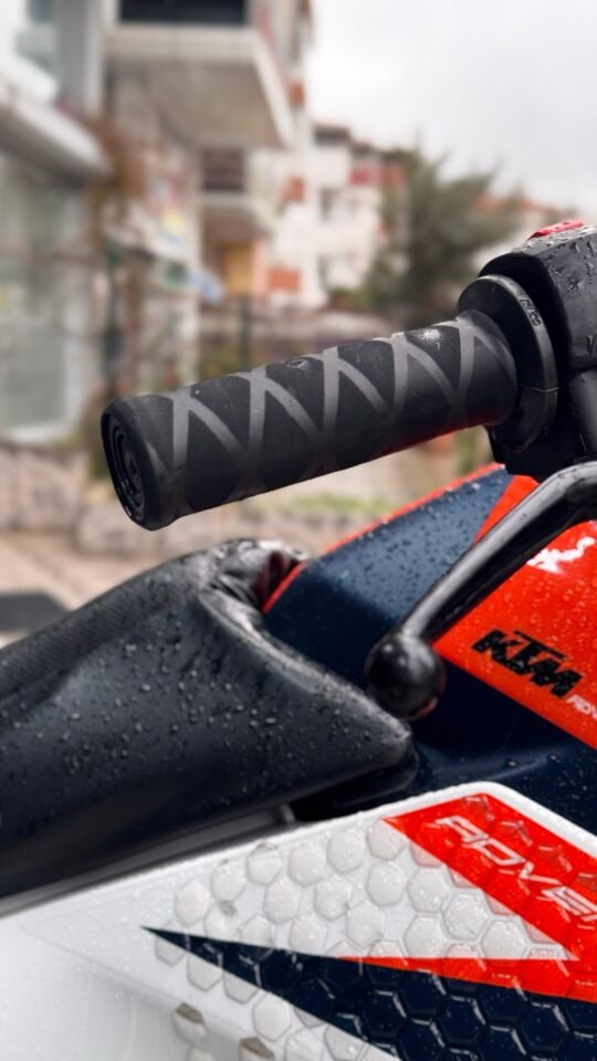 Motosiklet Kauçuk Gidon Sarmalı Elcik Kılıfı