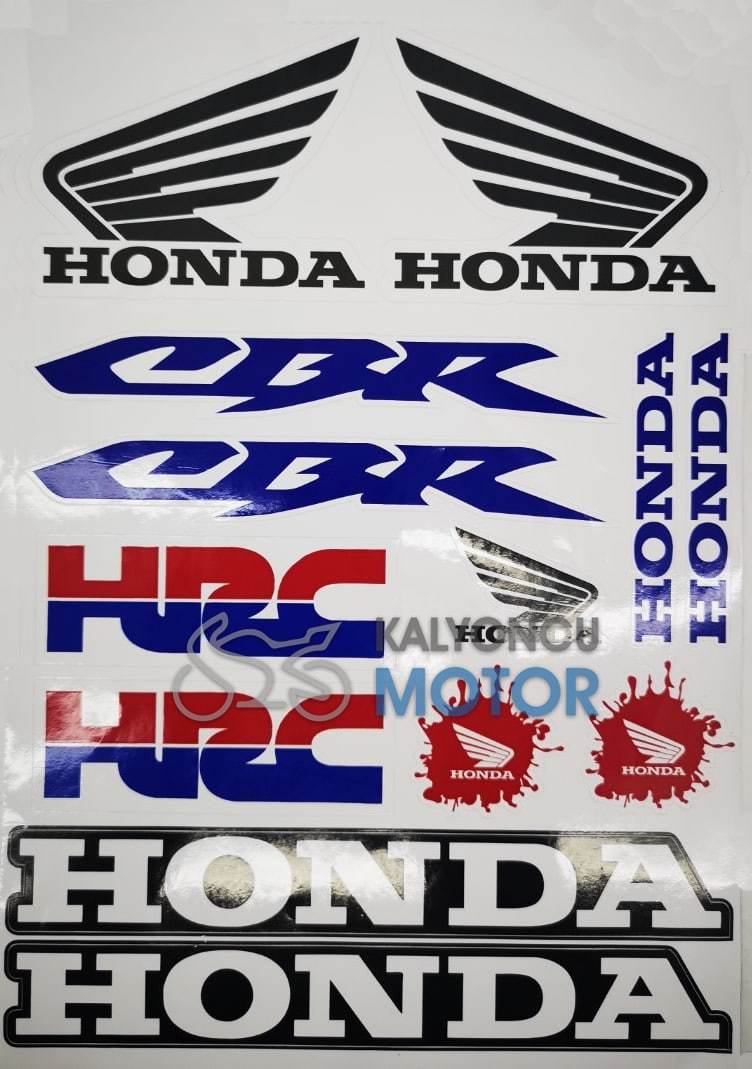 Honda CBR Sticker Seti A4