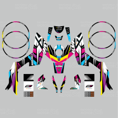 KTM Duke 125 Colors Design Sticker Seti