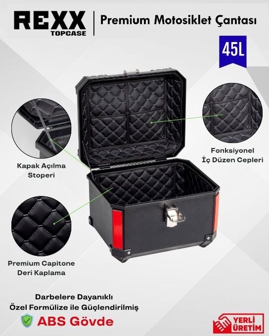 Rexx PRO-X Motosiklet Çantası 45 lt.