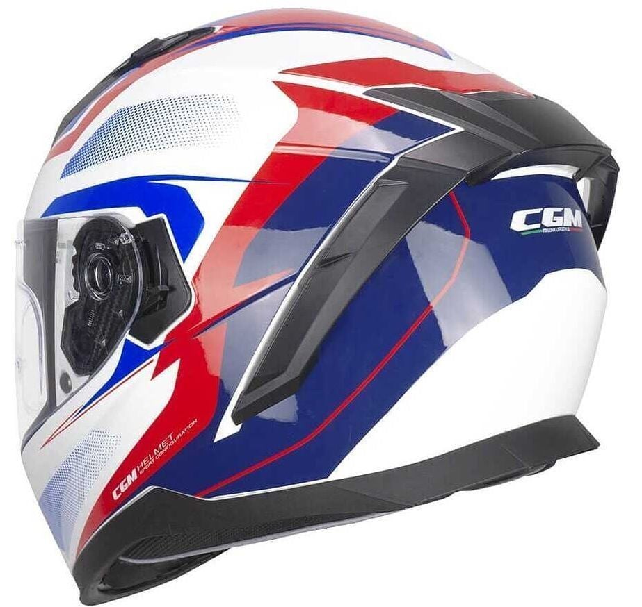 CGM 311 G Blast Sport Kapalı Motosiklet Kaskı Beyaz Mavi 2XL