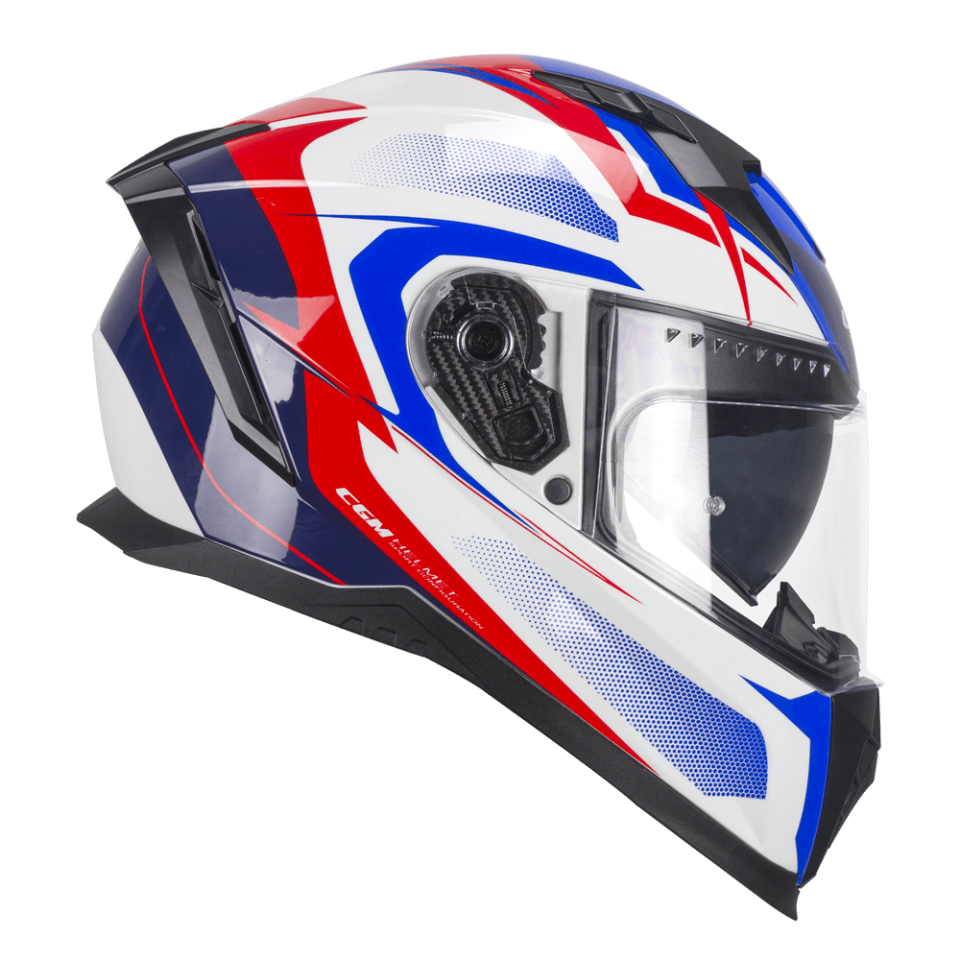 CGM 311 G Blast Sport Kapalı Motosiklet Kaskı Beyaz Mavi 2XL