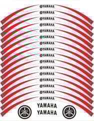 Yamaha R 25 Jant Şeridi Beyaz - Kırmızı