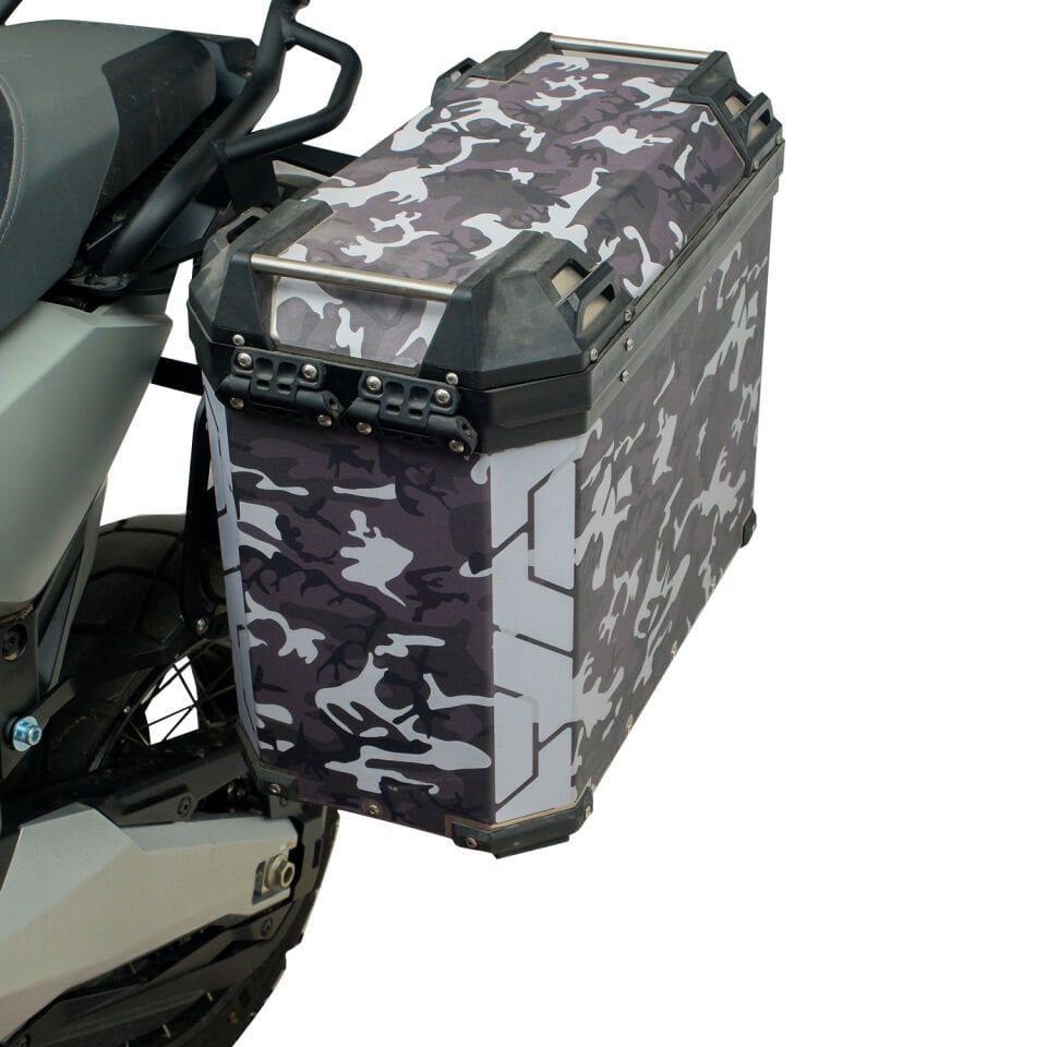 GP Kompozit DSN01 Üniversal40 lt. x 2 Desenli Aliminyum Yan Çanta Seti