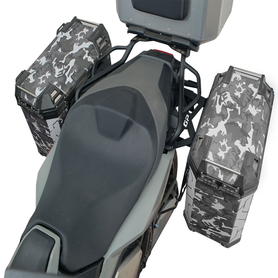 GP Kompozit DSN01 Üniversal40 lt. x 2 Desenli Aliminyum Yan Çanta Seti