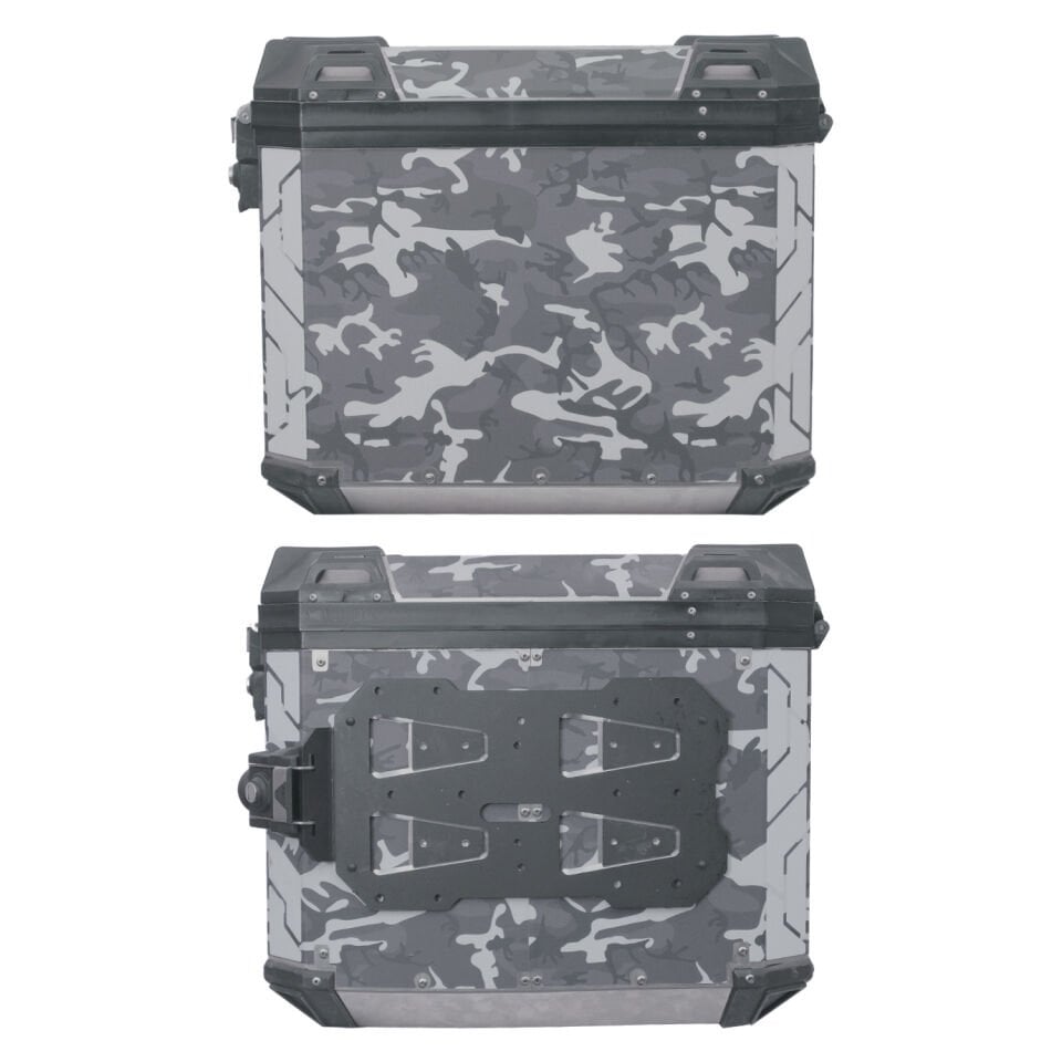 GP Kompozit DSN01 Üniversal40 lt. x 2 Desenli Aliminyum Yan Çanta Seti