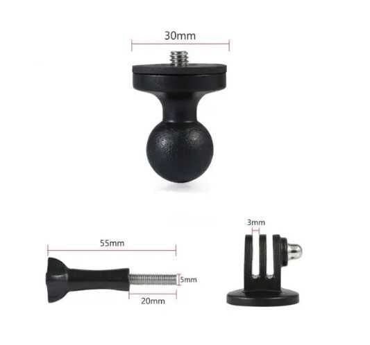 Knmaster MC-20 Gidon Bağlantılı 360° Ayarlanabilir Kamera Tutucu Aparat