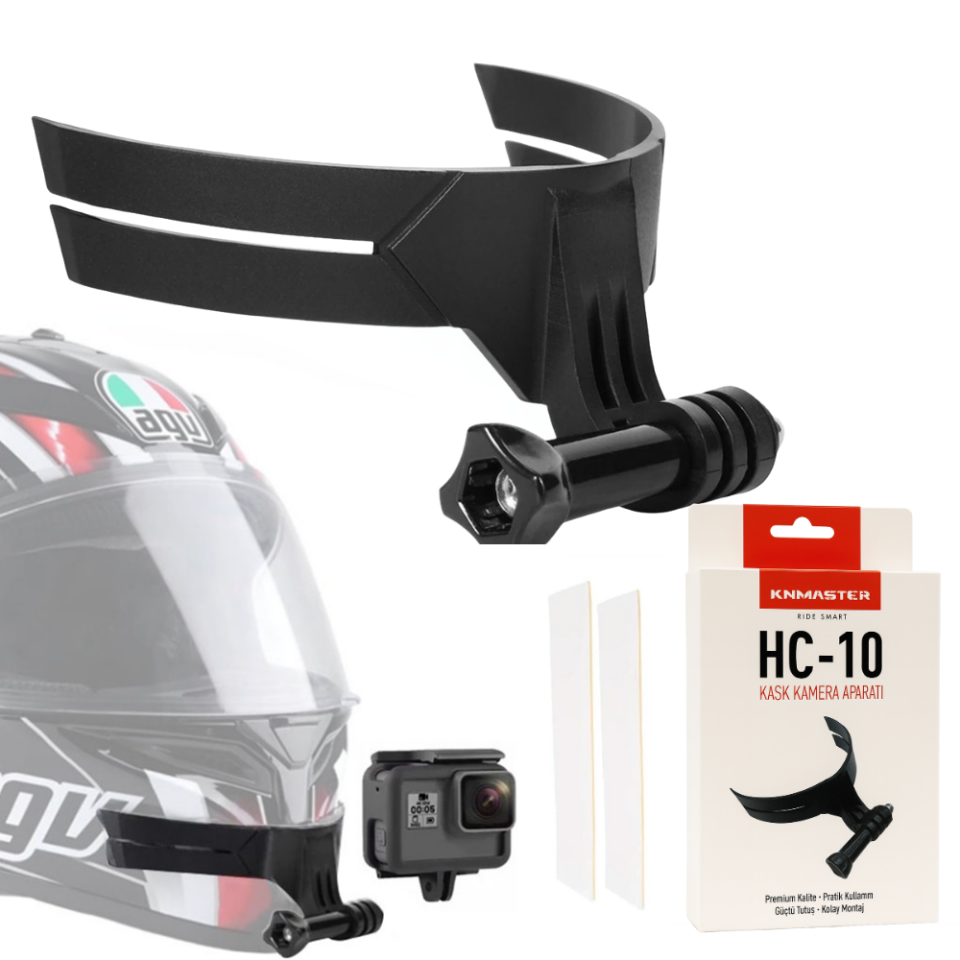 KNMaster HC-10 Kask Çene Bağlantılı Aksiyon Kamera Aparatı