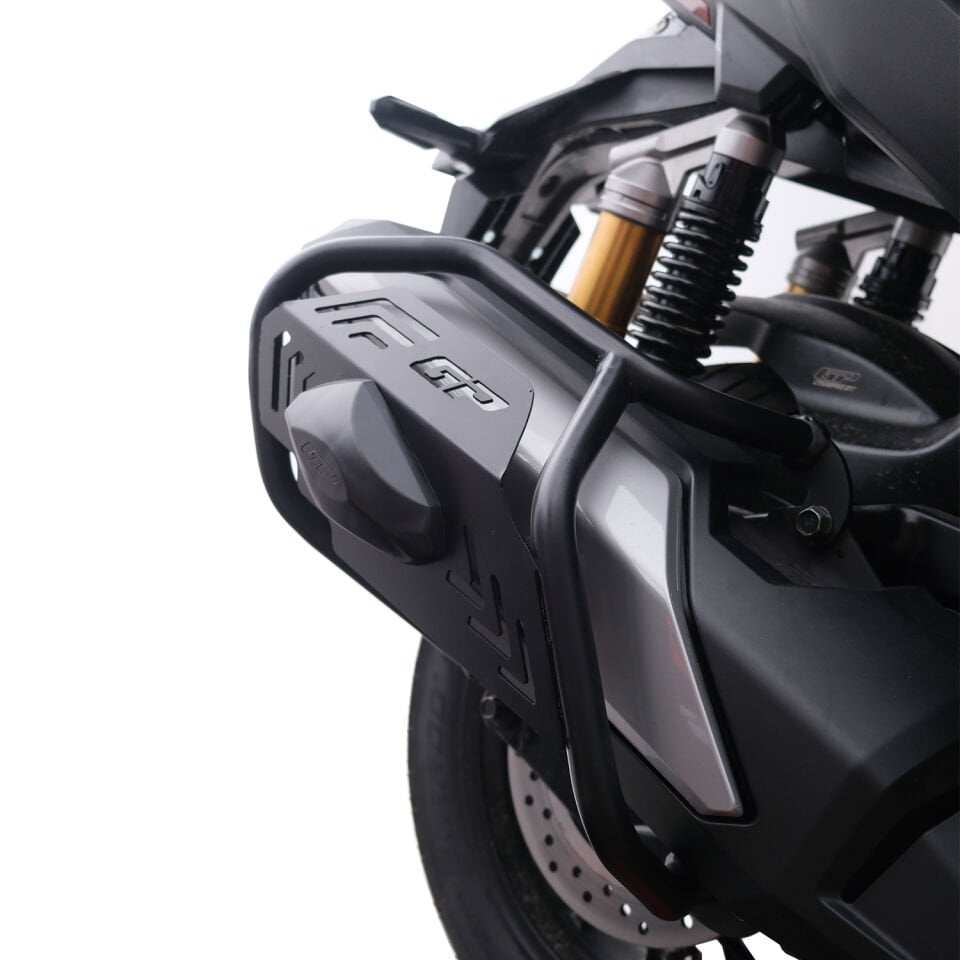 Honda ADV 350 Kapaklı Egzoz Koruma Demiri Siyah 2025