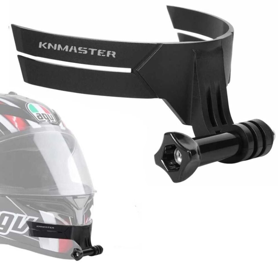 KNMaster HC-20 Motosiklet Kask Çene Yapıştırıcılı Telefon Ve Aksiyon Kamera Tutucu