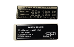 Honda Titan Zincir Kapak Etiketi Orjinal