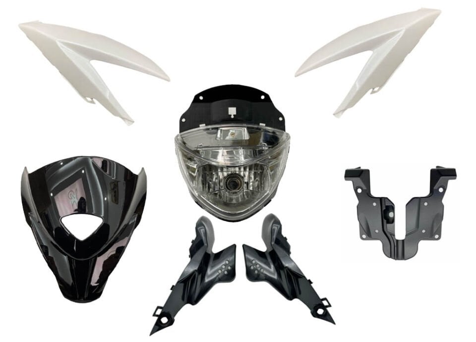 Mondial Drift 125 L Beyaz Kafa Grenaj Takımı