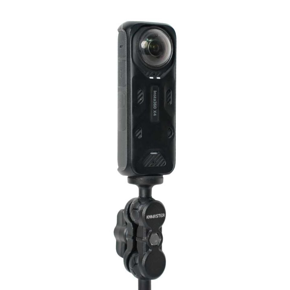 Knmaster MC110 – Ayna Dibi Bağlantılı 360° Ayarlanabilir Kamera Tutucu Aparat (15 cm)
