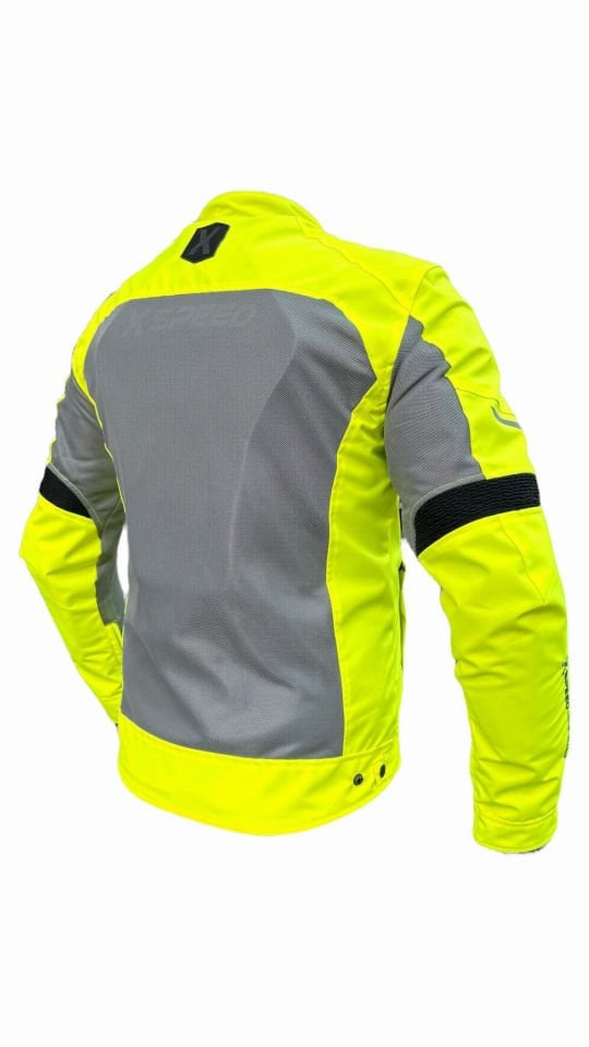 X Speed x-evo Fileli Yazlık Motosiklet Montu Neon
