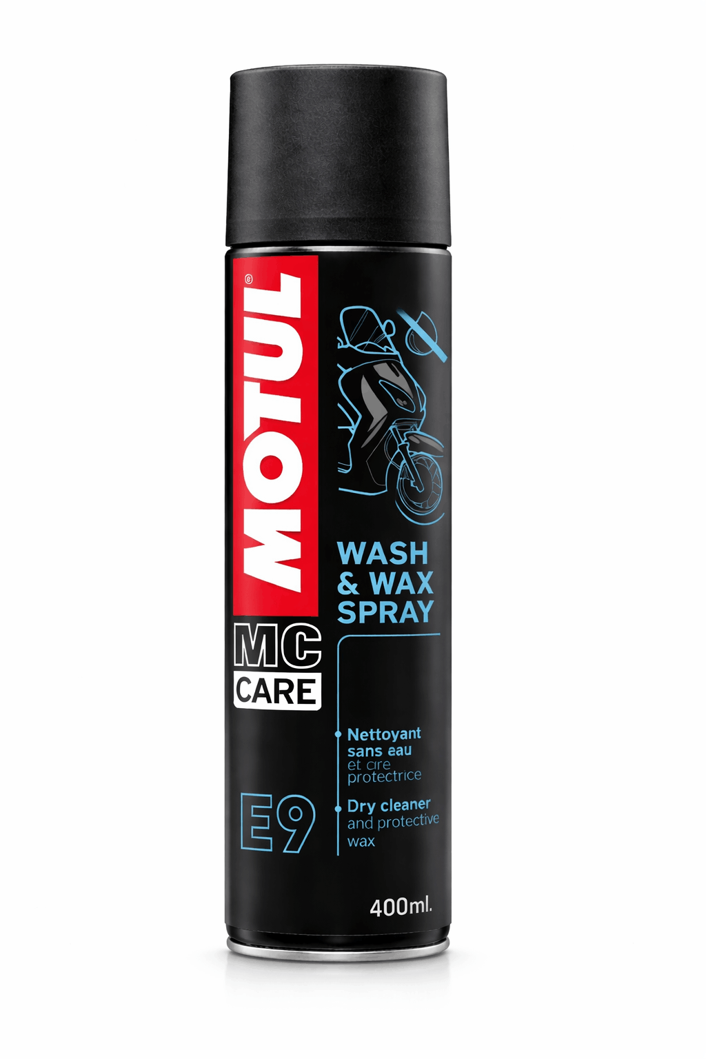 Motul MC Care E9 Wash & Wax Sprey - Motosiklet Susuz Temizleme & Parlatma
