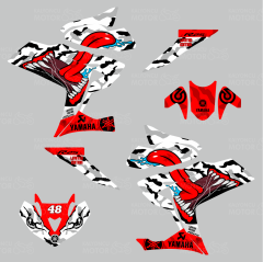 Yamaha R25 Asphalt Monster Design Beyaz 48
