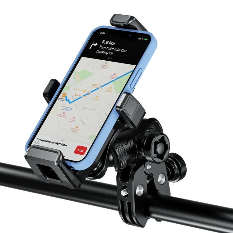 Nukrotech M25 Gidon Bağlantılı Titreşim Modüllü Motosiklet Telefon Tutucu