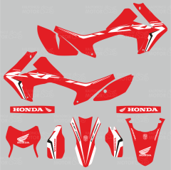 Honda CRF 250 L Red Theme Design Sticker Set