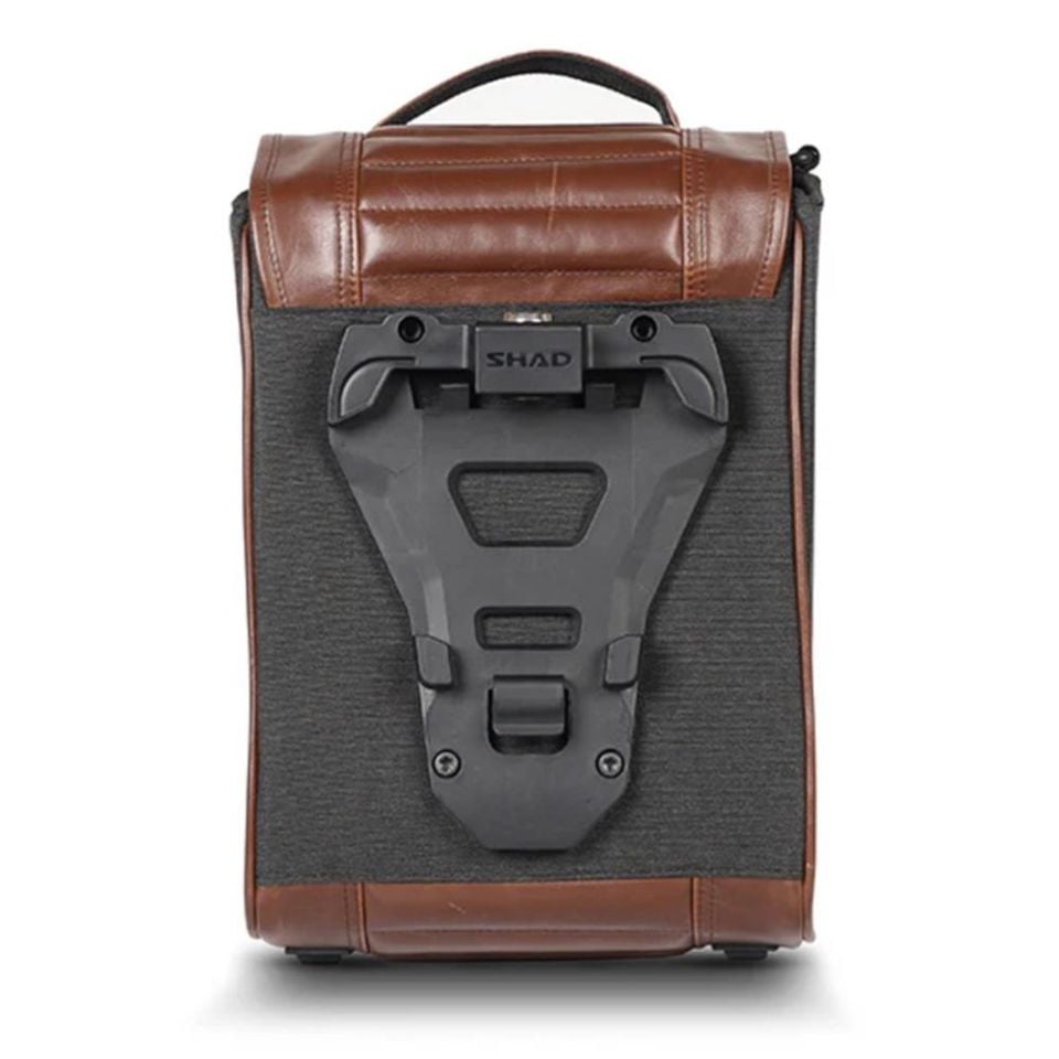 SHAD CAFE RACER KAHVERENGİ RETRO YAN ÇANTA SADDLE BAG X0SR38