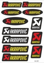 Akrapoviç A4 Sticker Set