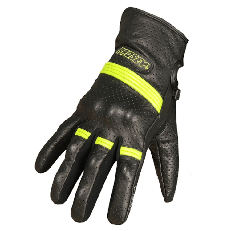 Prosev 6291 Siyah Neon Deri Motosiklet Eldiveni