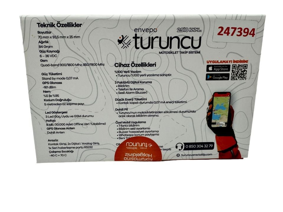 Turuncu Go Kablosuz Motosiklet Takip Sistemi ( 12 Aylık )