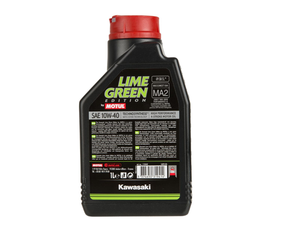 Motul Kawasaki Lime Green Edition 10W40 1 Litre Motor Yağı