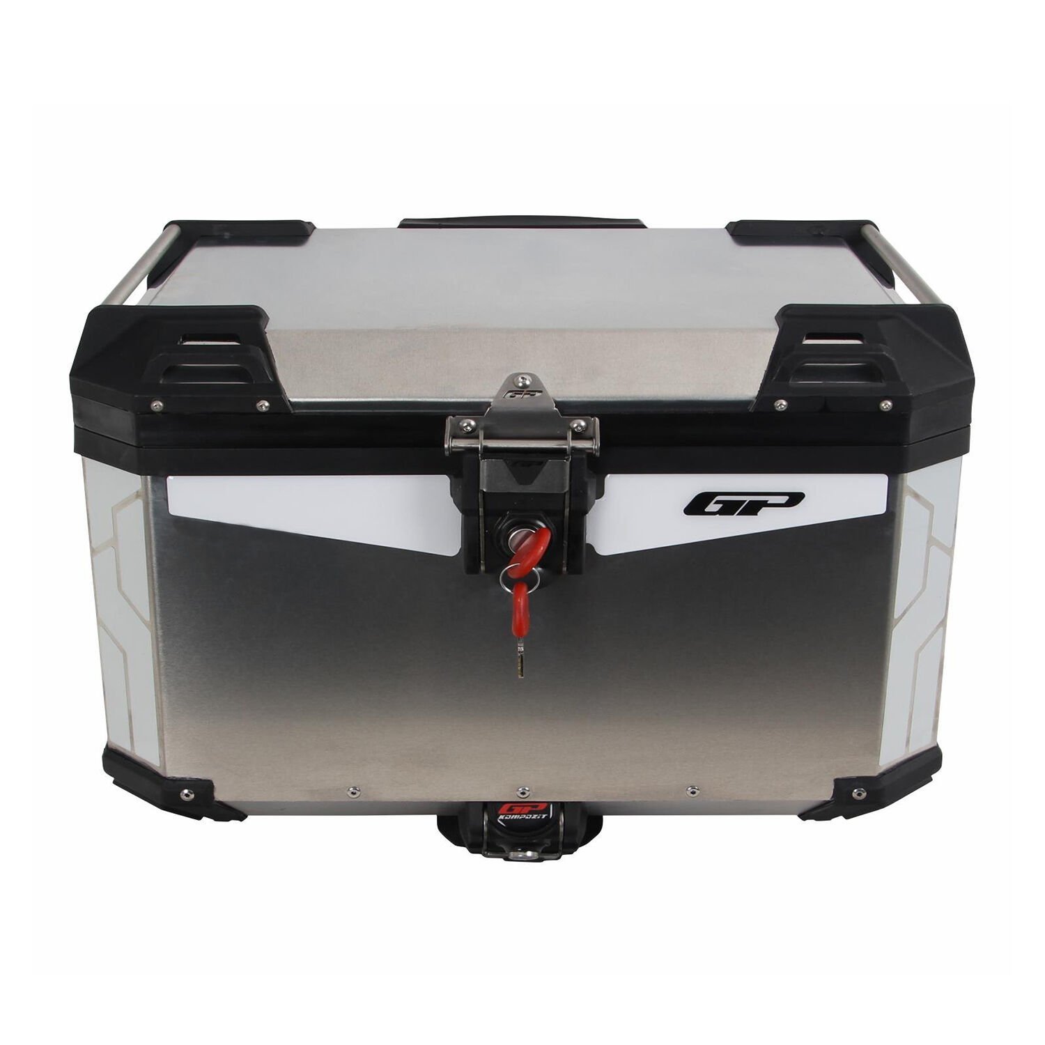 GP Kompozit Üniversal 45 lt. Alüminyum Motosiklet Çantası Gri