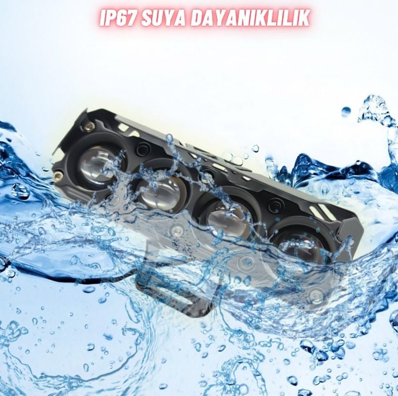 Motosiklet Turbo Led Sis Lamba MN4 (Çift Renk)