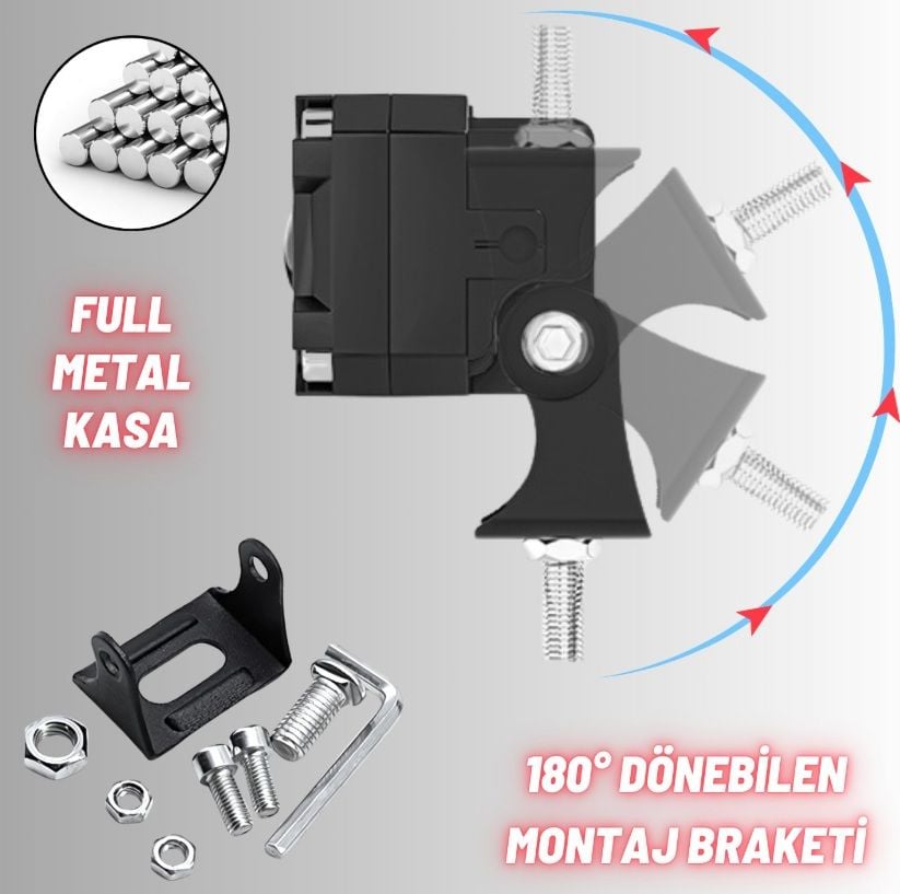Motosiklet Turbo Led Sis Lamba MN4 (Çift Renk)