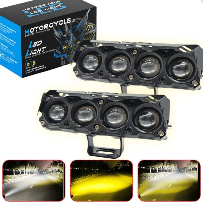 Motosiklet Turbo Led Sis Lamba MN4 (Çift Renk)