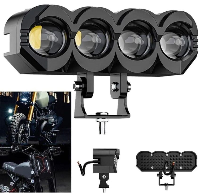 Motosiklet Turbo Led Sis Lamba M40 (Çift Renk)