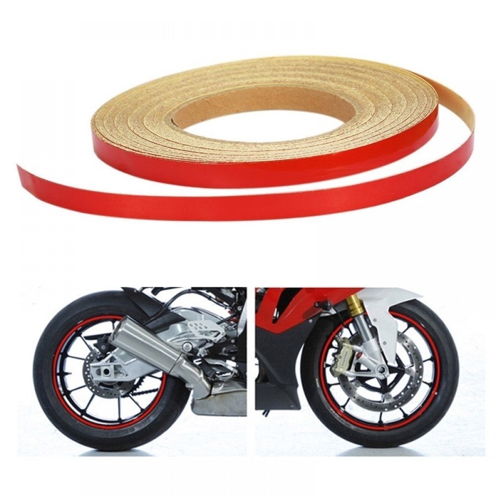 Motosiklet Kırmızı Jant Şeridi