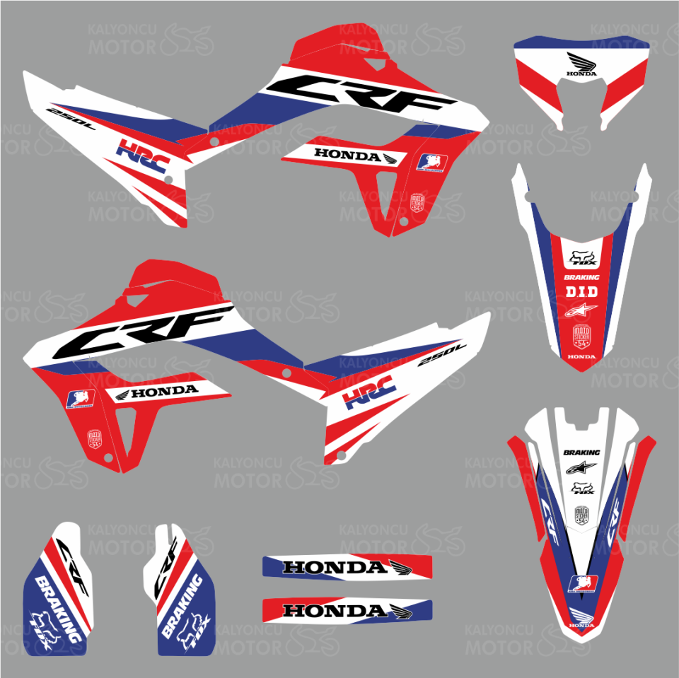 Honda CRF 250 L v2 2021-2024 HRC Design Sticker-Set