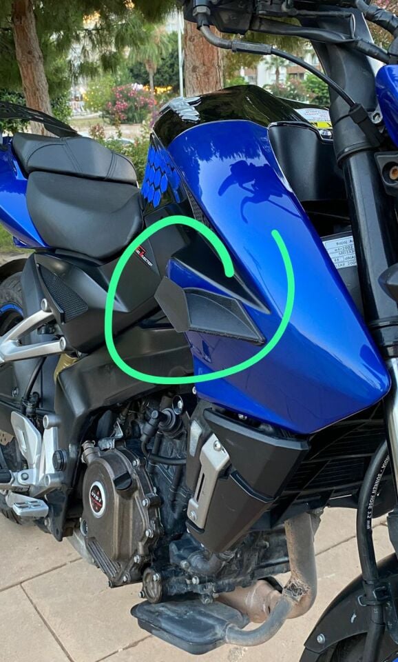 Motosiklet Aerodinamik Yan Kanat Takımı