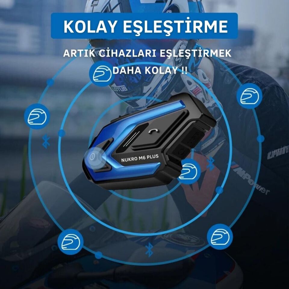 Nukrotech Nukro M6 Plus Bluetooth İnterkom