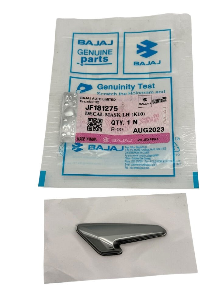 Bajaj Dominar 400 UG Far Dekoratif Kapak Sol Kabartmalı Etiket