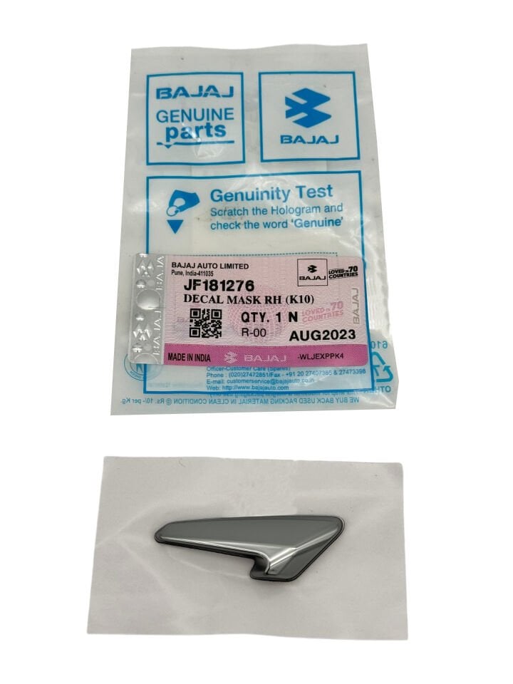Bajaj Dominar 400 UG Far Dekoratif Kapak Sağ Kabartmalı Etiket