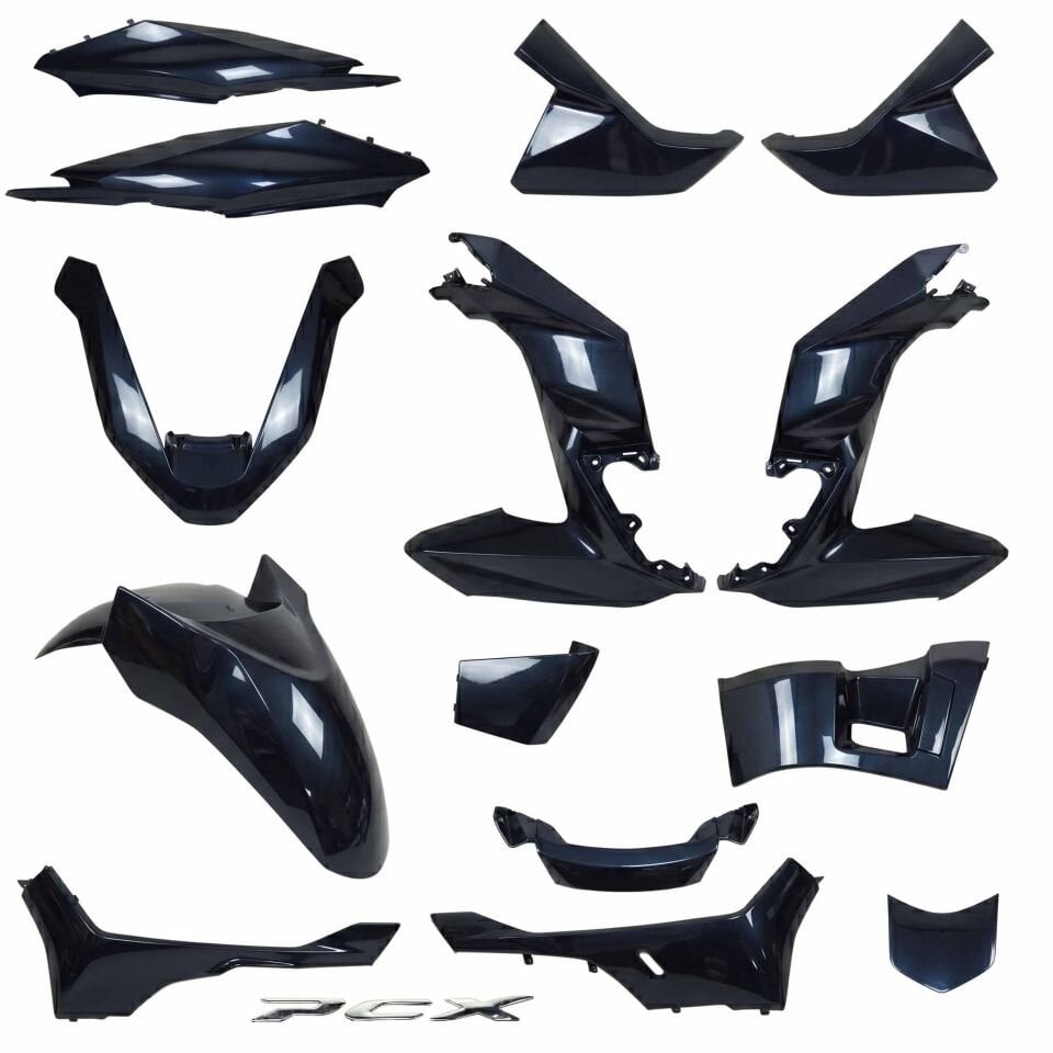 Honda PCX 125 DLX Kaporta Seti Lacivert (Koyu İnci Kül Mavisi)
