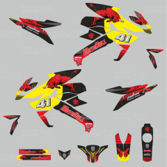 Bajaj Pulsar 200 NS Motobul 41 Design Sticker Set